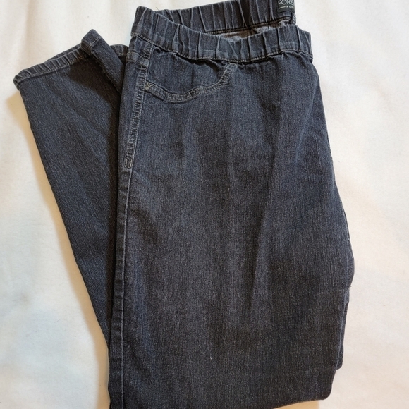 Forever 21 plus size 20 jeans with elastic waist - Picture 5 of 6